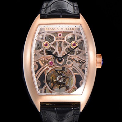 레플리카 [프랭크뮬러] 남성용 그랜드 컴플리케이션 8889 TG SQT BR 수동기계식 투어빌론 55mm 가죽시계 금장시계 스켈래톤 다이얼 fra58624  