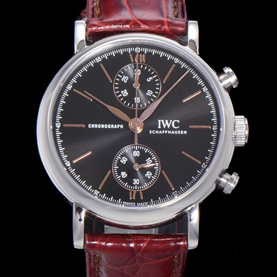 레플리카 [아이더블유씨] 남성용 포르토피노 IW391404 블랙 다이얼 39미리 악어가죽 7750 오토매틱 무브먼트 IWC76300  