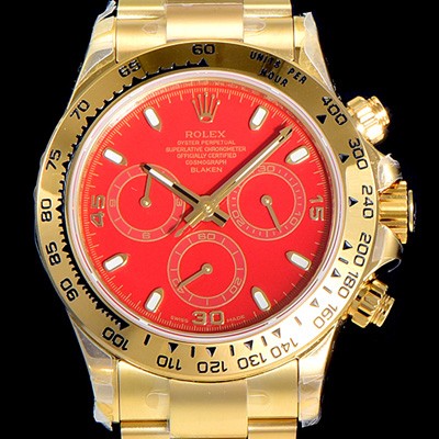 레플리카 [로렉스]남성용 데이토나 오이스터 40mm 4130타입 무브튜닝 올금/통금 옐루골드 레드다이얼 ROL69841  