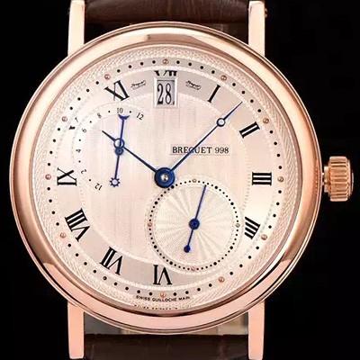 레플리카 [브레게] 남성용 오토매틱 998 시리즈 화이트다이얼 BRG4203  