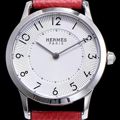 레플리카 [에르메스] 남성용 슬림 데르메스 W041733WW00 화이트 다이얼 춰츠 무브먼트 HEM4203  