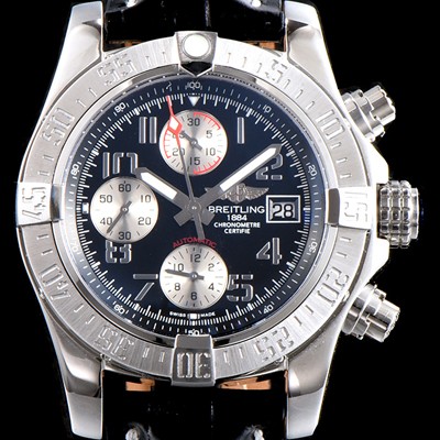 레플리카 [브라이틀링] 남성용 슈퍼 어벤져II A1338111|BC33|152S|A20S.1 크로노그래프 블랙 다이얼 오토매틱 무브먼트 BRE0250  