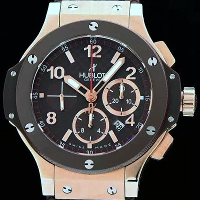 레플리카 [휴블렛] 남성용 빅뱅 세라믹 골드 44mm 블랙다이얼 HUB0400  