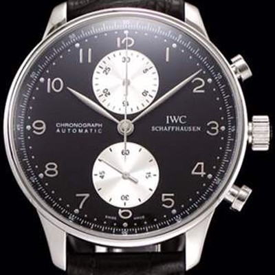 레플리카 [아이더블유씨] 남성용 포르투기즈 오토메틱 크로노그래프 블랙 다이얼 IWC0442  