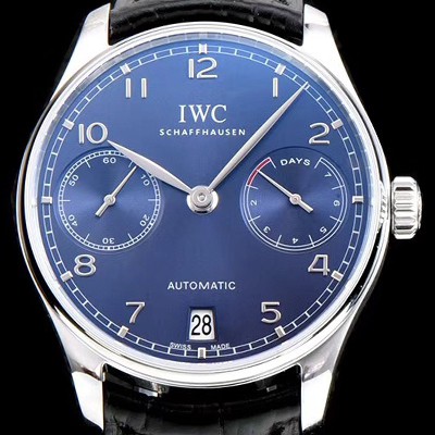 레플리카 [아이더블유씨] 남성용 포루투기즈 IW500710 블루 다이얼 오토매틱 무브먼트 IWC0201  