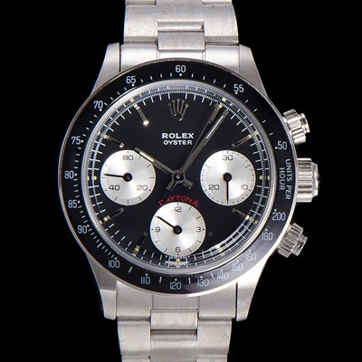레플리카 [로렉스] 남성용 1965년 모델  클래식 코스모그래프 데이토나   Ref.6241 수동감기/기계식 37mm 스크류 다운 푸셔 메탈줄 블랙다이얼 rol5111  