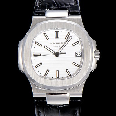 레플리카 [파텍필립]남성용 최신! 노틸러스 5711  Cal.324 S C타입무브 오토매틱 40mm 가죽줄 화이트다이얼 PAT38012  