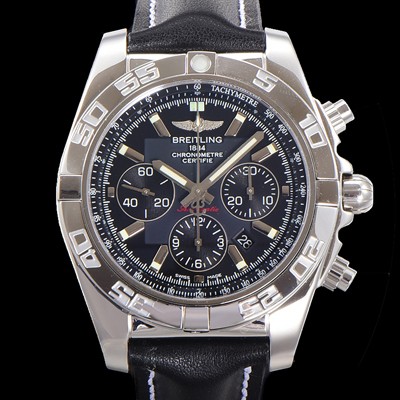 레플리카 [브라이틀링] 남성용 윈드라이더 크로노맷 오토매틱 ETA-7750 기계식 44mm 가죽줄 블랙다이얼 bre1351  