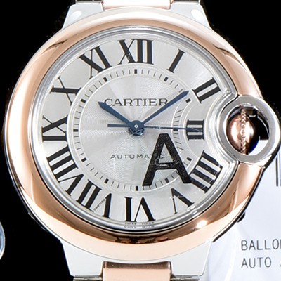 레플리카 [까르띠에] 여성용 2019신상 발롱블루 W2BB0023 33mm 화이트 다이얼 오토매틱 무브먼트 CAR0100  