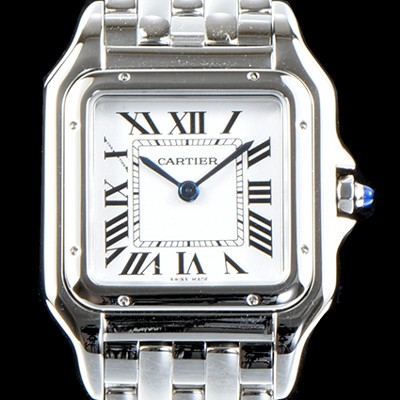 레플리카 [까르띠에] 남성용 여성들 위한 아이콘!! 팬더 드 까르띠에 워치 WSPN0007 GF 미듐 모델 스틸 화이트 다이얼 브레이슬릿 일본 수입산 쿼츠 무브먼 CAR0010  