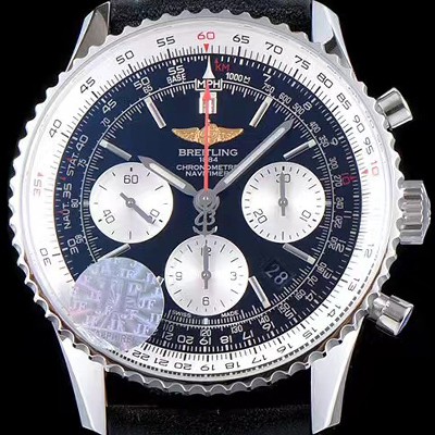 레플리카 [브라이틀링] 남성용 네이비타이머 크로노그래프 블랙 다이얼 오토매틱 무브먼트 BRE0224  