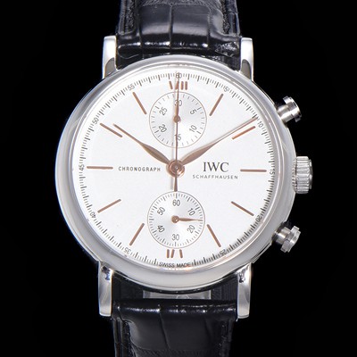레플리카 [아이더블유씨] 남성용 포르토피노 IW391406 화이트 다이얼 39미리 악어가죽 7750 오토매틱 무브먼트 IWC76293  