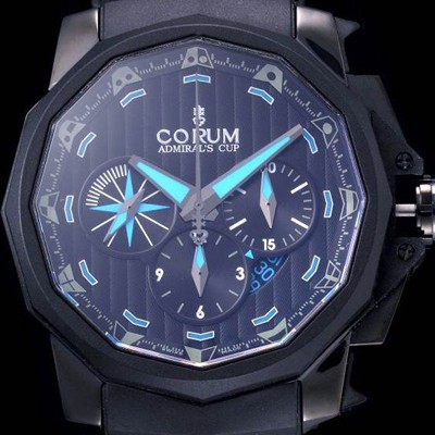 레플리카 [코럼] 남성용 어드미럴스컵 크로노그래프 블랙다이이얼 48m COR020  