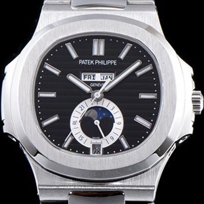 레플리카 [파텍필립] 남성용 노틸러스 블랙 다이얼 오토매틱 무브먼트 PAT0201  