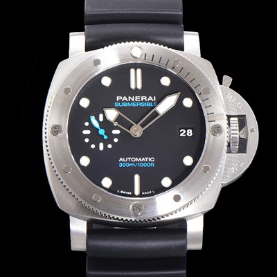 레플리카 [파네라이] 남성용 서브머시블 PAM01229 오토매틱 Cal P. 900 타입 44mm 우레탄 블랙다이얼 pan4406  