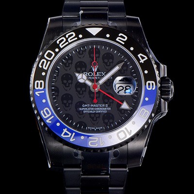 레플리카 [로렉스] 남성용 지엠티마스터II 블랙PVD코팅 오토매틱 CAL.3285타입 40미리 블랙줄 블랙다이얼 rol93482  