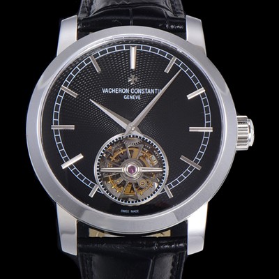 레플리카 [바쉐런콘스탄틴] 남성용 트레디셔널 투어빌론 수동기계식 42mm 가죽줄 블랙다이얼 vac25769  