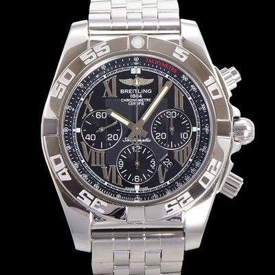 레플리카 [브라이틀링] 남성용 크로노맷 오토매틱 크로노그래프 ETA7750-2타입 44mm 매탈줄 블랙다이얼 bre1219  