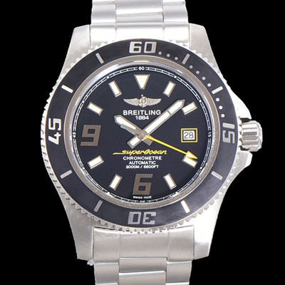 레플리카 [브라이틀링] 남성용 슈퍼오션 오토매틱 ETA2824-2 44mm 메탈줄 블랙다이얼 bre4622  