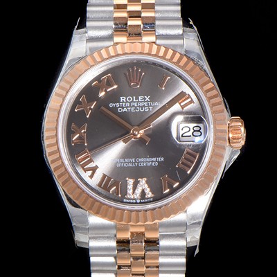 레플리카 [로렉스] 여성용 2021신상 데이져스트 오토매틱 ETA2824-2688 31mm 18K로즈골드 메탈줄 그레이 다이얼rol71856  