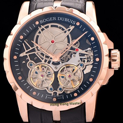 레플리카 [로저드뷔] 남성용 스켈레톤 다이얼 아시안 오토매틱 ROG4203  