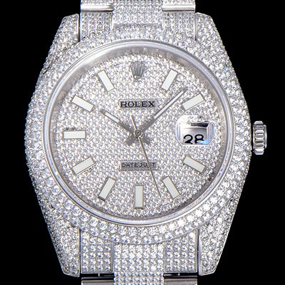 레플리카 [로렉스]남성용 1:1수제공정 제작！！ 데이져스트 41mm 다이아몬드 904L 오토매틱 보석다이얼 ROL58342  