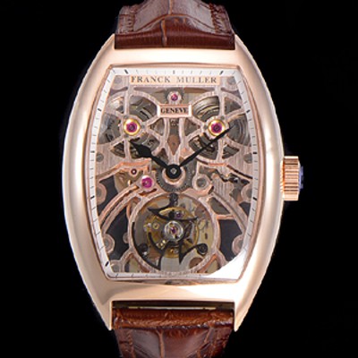 레플리카 [프랭크뮬러] 남성용 그랜드 컴플리케이션 8889 TG SQT BR 수동기계식 투어빌론 55mm 가죽시계 금장시계 스켈래톤 다이얼 fra27106  