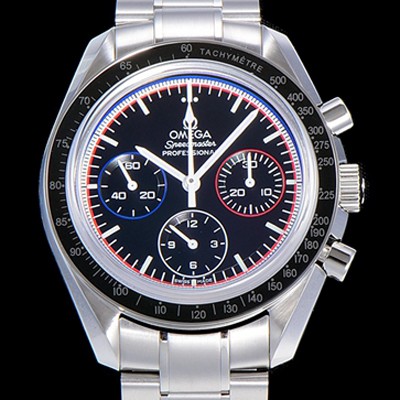 레플리카 [오메가] 남성용 스피드마스터 크로노그래프 아폴로 15 40주년기념 수동형 42미리 메탈줄 블랙다이얼 OMG79533  
