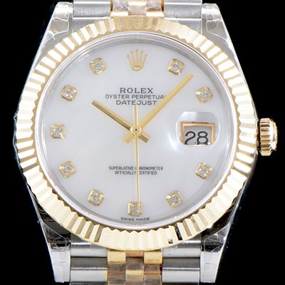 레플리카 [로렉스] 남성용 1:1 퀄리티 데이져스트 116233-G-63203 최상위 고가형제품!! 41mm고급스러운 18K 옐로우골드 포금 진주자개 다이얼 오토매틱 무브먼트 ROL12302  