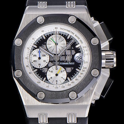 레플리카 [오데마피게]남성용 신형모델!! 로얄오크 오프쇼어 블랙 메가 태피스리 패펀 다이얼 오토매틱 무브먼트 AUD81621  