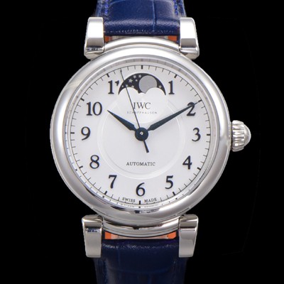 레플리카 [아이더블유씨]여성용 다빈치 IW459306 오토매틱 문페이즈 36mm 18K 로조골드 다이아몬드베젤가죽줄 화이트다이얼 iwc81539  