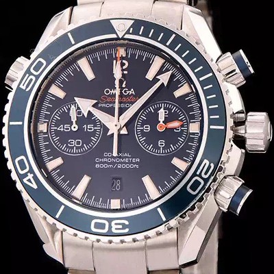 레플리카 [오메가] 남성용 씨마스터 ETA-7750 오토매틱 무브먼트 블루 다이얼 OMG0022  