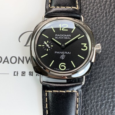 레플리카 [파네라이] 남성용 라디오미르 PAM00754 블랙 씰 로고 45mm 오토매틱 Cal.P.6000타입 블랙 다이얼 pan5241  