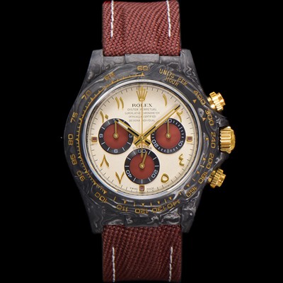 레플리카 [로렉스]남성용 데이토나 포지드카본 커스텀 40미리 크로노그래프 오토매틱 Cal.4130 무브먼트 샴페인 다이얼 rol5367  