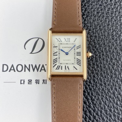 레플리카 [까르띠에] 남성용 2025신상! 탱크 루이스 WGTA0394 18K 로즈골드 38.1mm 오토매틱 무브먼트 화이트 다이얼 car69382  