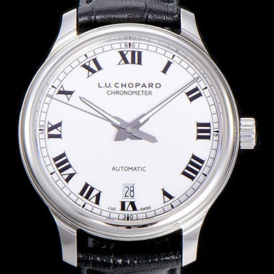 레플리카 [쇼파드]남성용 엘유씨 1937 42미리 오토매틱 화이트다이얼 CHO30422  