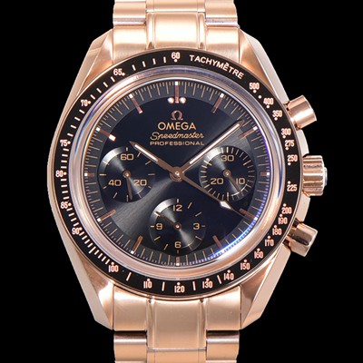 레플리카 [오메가] 남성용 스피드마스터 문워치  프로페셔널 수동기계식 1861타입  42mm 18K 로즈골드 메탈줄 블랙다이얼 omg62429  