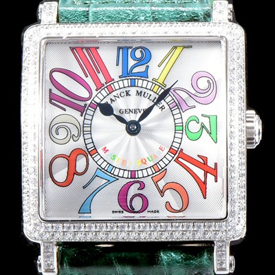 레플리카 [프랭크 뮬러] 남성용 마스터 스퀘어 6000 K SC DT COL DRM V D 레이디 워치 쥬얼 다이아몬드 베젤 크레이지 아워 다이얼 스위스 오토매틱 무브먼 FRA4430  