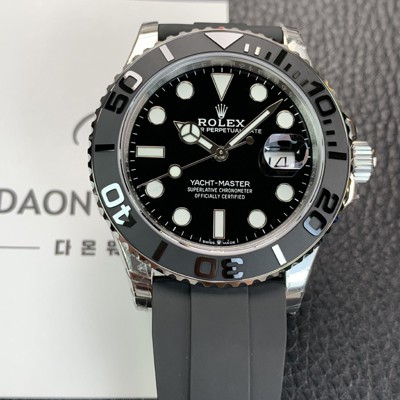 레플리카 [로렉스] 남성용 신형 요트마스터 m226659-0002 42mm 오토매틱 Cal.3235 타입 블랙 다이얼 ROL03368  