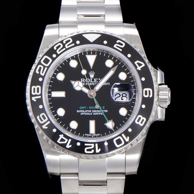 레플리카 [로렉스] 남성용 904L 스틸!! 2022신형 지엠티 마스터II 116710LN-78200 듀얼 타임 24시간 회전 베젤 신형 Cal. 3186 오토매틱 무브먼트 블랙 다이얼 브레이슬릿 ROL03160  