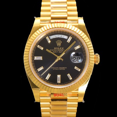 레플리카 [로렉스] 남성용 데이데이트 m228238-0004 18K 옐로우골드 40mm 오토매틱 Cal.3255 타입 블랙 다이얼 rol5301  