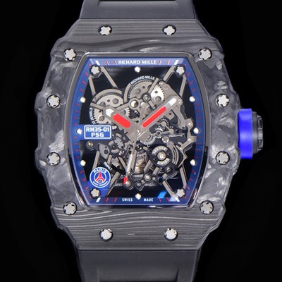 레플리카 [리차드밀레] 남성용 리차드밀 RM35-01 포지드 카본 케이스 스켈레톤 다이얼 오토매틱 무브먼트 RIC03756  