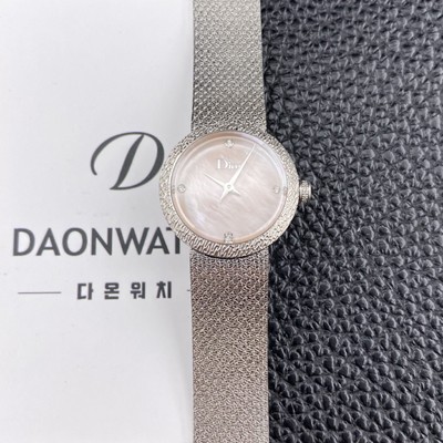 레플리카 
[디올] 여성용 라디드 사틴 25mm 쿼츠 무브먼트 자게 다이얼 dio1011  