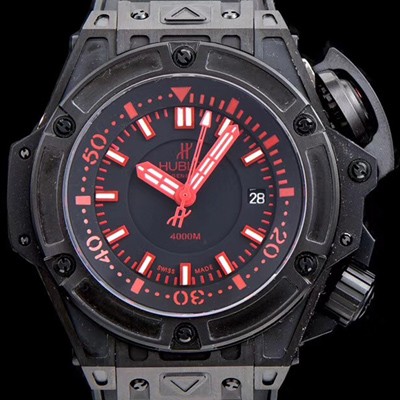 레플리카 [휴블렛] 남성용 빅뱅 킹파워 731.QX.1140 블랙 카본 1:1 베스트 에디션 오셔노그래픽 4000M 블랙 다이얼 오토매틱 무브먼트 HUB0404  