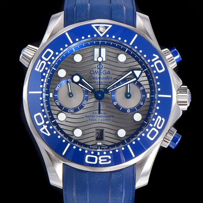 레플리카 [오메가] 남성용 씨마스터 디버 300M 코엑시얼 크로노그래프 P. 9900타입 44mm 러버우레탄밴드 그레이다이얼   omg37845  