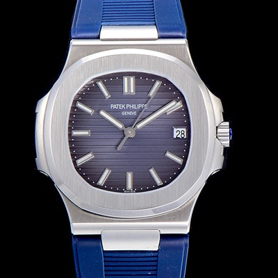 레플리카 [파텍필립]남성용 노틸러스 5711/1A-010 러버밴드 Cal.324 S C타입무브 오토매틱  40미리 블루그레이톤 다이얼 PAT74796  