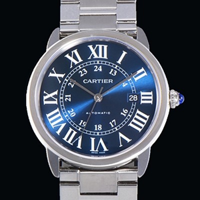 레플리카 [까르띠에] 남성용 롱드 더 까르띠에 솔로 WSRN0023 오토매틱 ETA2892-2 42미리 메탈줄 블루다이얼 car72934  