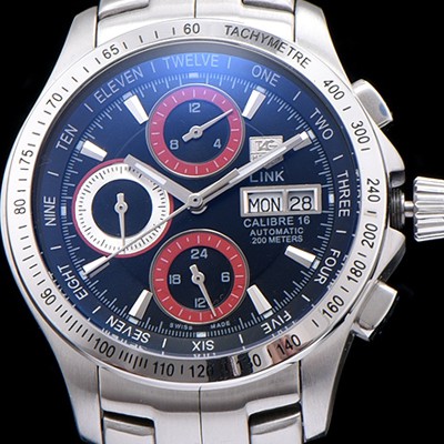 레플리카 [테그호이어] 남성용 링크 시리즈 칼리버 16 크로노그래프 블랙 다이얼 오토매틱 무브먼트 TAG0231  