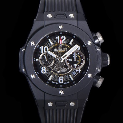 레플리카 [휴블렛] 남성용 빅뱅 유니코 45mm 오토매틱 HUB1242타입 PVD제질 러버줄 스켈래톤 다이얼  hub5113  