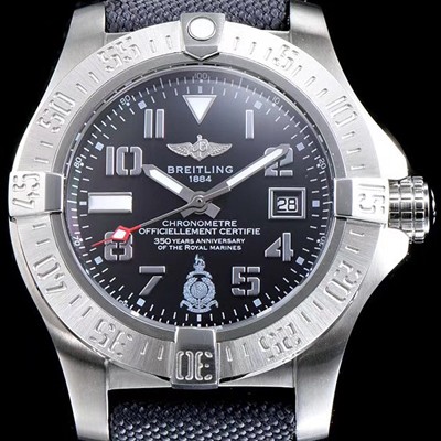 레플리카 [브라이틀링] 남성용 에어로마린 베스트 에디션 슈퍼오션 블랙 다이얼 BRE0202  